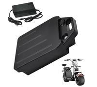 JHKJ 60V 10Ah 15Ah 20Ah 25Ah 30Ah Electric Motorcycle Battery 60 Volt Lithium Batteries Pack Built-in Lithium Batteries for Scooter Moped Motor with Charger,60V 18.2Ah