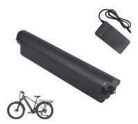 JHKJ E-Bike Lithium Li-Ion Battery 36V 48V 10.4Ah 12.8Ah 12Ah 13.6Ah 14Ah Down Tube Battery with Charger and LED Power Indicator,36V,13.6Ah