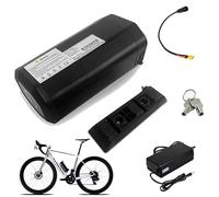 JHKJ Ebike Batteries 24V 10Ah Down Tube Battery 36V 15Ah Li-ion Battery 48V 10Ah Replaceable Batteries with Charger and Safety Lock for 250W-550W Motor,XT60 36V15Ah
