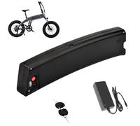 JHKJ Lithium Battery 24V 12.8Ah 14Ah Down Tube Battery 36V 7.8Ah 10.5Ah Curved Shape Batteries Pack with Charegr and Safety Lock for Electric Bike,36V8.7Ah