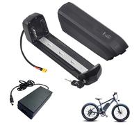 JHKJ Lithium Battery Pack 36V 10Ah 8Ah Down Tube Battery 48V 7.8Ah Replacement Batteries with Charger and Safety Lock for Electric Bike Motor,Plug1 36V8Ah