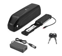 JHKJ Mountain Bike Battery 36V 17.5Ah Electric Bike Lithium Batteries 48V 15Ah Down Tube Battery 52V 10Ah with Switch and USB Port for 500W-850W Motor,48V17.5Ah