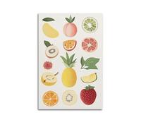 JHKJTK Exquisite Modern Family Canvas Wall Art Picture Print Photo Album-Minimalist Fruit Poster - Fresh And Colorful Assortment of Fruits 16x24inch(40x60cm)