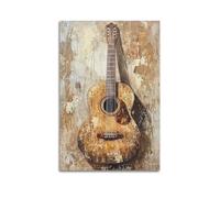 JHKJTK Minimalist Abstract Canvas Wall Art Prints Picture - Brutalist Abstract Music Poster Acoustic Guitar Visual Bedroom Decor Artwork Posters 24x36inch(60x90cm)
