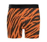 JHKKU Men's Boxer Briefs Fly Front Soft Comfort Breathable Underwear S-XXL, Tiger Print Stripes, M