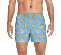 JHKKU Men's Boxer Shorts, Cotton Boxers Underwear Soft Sleep Short Loose Boxers Button Fly S-XXL