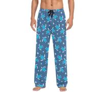 JHKKU Men's Pajama Pants Soft Comfy Turtles Sleep Lounge Pants Pjs Bottoms with Pockets