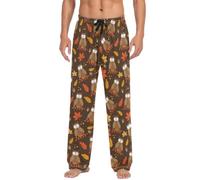 JHKKU Men's Pajama Pants Soft Sleep Lounge Pjs Bottoms with Pockets | Comfy, with Pockets Drawstring