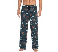 JHKKU Mens Soft Comfortable Pyjama Bottoms with Pockets