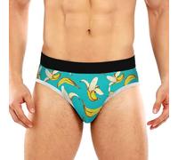 JHKKU Men's Underwear Briefs Comfort Soft Stretch Classic Fit Briefs with Contour Pouch, Banana, M