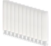 JHKNNK 10pcs Portable Travel Lotion Tubes 50g Pe and Pp Material Reusable Cosmetic Containers with Flip Cap for Long Trips and Make up Use