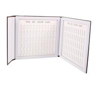 JHKNNK 120 Spaces Nail Gel Polish Display Chart Nail Tips Color Chart Abs and Paper Material Chic and Practical Design Easy to Store Space Saving Manicure and Pedicure Use