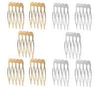 JHKNNK 12pcs Hair Side Combs for Hair Styling Iron Material with Stylish Elegant Appearance for Wedding Veil Combs