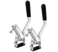 JHKNNK 2Pcs Metal Wheelchair Brake Levers Side Screw Fixing, Parking Brake Set Replacement Parts for Manual Wheelchair Safety and Control