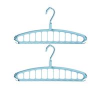 JHKNNK 2pcs Rotatable Folding Clothes Hanger with Space Saving Design and Anti-slip Pp Material, Nine Holes for Efficient Drying, for Home and Hotel Laundry Organization