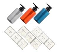 JHKNNK 3 Sets 300ml Plastic Empty Shampoo Bottles with Pump Dispenser, Reusable Strong Pet Plastic Liquids Storage Bottles for Shower Gels and Lotion, for Home Use and Decoration