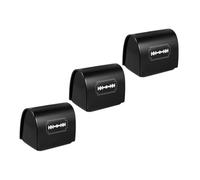 JHKNNK 3pcs Razor Iron Case Storage Container Black Safe Storage Protect from Injury Compact Design for Home and Barber Use