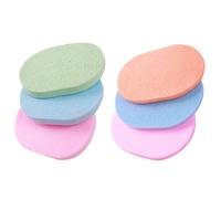JHKNNK 6pcs Facial Cleansing Pad Face Cleaning Sponge Multi-Function Supple Compact PVA Sponge Lightweight Travel Facial on The Go Use for Women Random Color