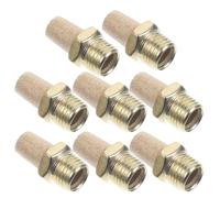 JHKNNK 8pcs Male 1/4 Pneumatic Copper Mufflers Protective Role Easy Installation Golden Air Silencers for Industrial Fields
