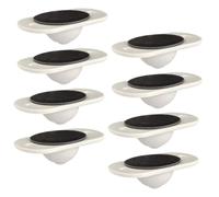 JHKNNK 8pcs Self-adhesive White Plastic Casters for Storage Boxes with Swivel Design, Easy to Install and Makes Moving Boxes Effortless, Suitable for Furniture and Storage Solutions