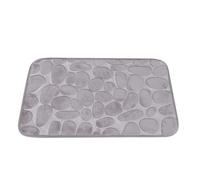 JHKNNK Anti-slip Floor Mat with Creative Pebble Pattern, Flannel Material Bath Rug for Bedroom and Guesthouse, Comfortable Touch Non-slip Absorbent Mat, Stylish Home Ground Decor