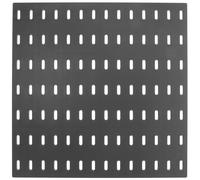 JHKNNK Black 28x28cm Pegboard Wall Panel Plastic Hole Board Design Sleek Modern Tool Organizer Practical Use Replacement Pegboard for Garage Storage