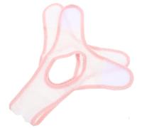 JHKNNK Breathable Adjustable Chin Strap for Adults Anti-Snore Chin Support Band White Geometric Pattern Snoring Solution Strap for Sleep Mouth Closure