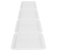 JHKNNK Chemical Experiment Tray 4Pcs Leak-Proof Plastic Laboratory Trays for Reagent Spill Management in Science Labs 24.6X18.5X2.7Cm
