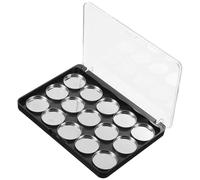 JHKNNK Empty Magnetic Eyeshadow Palette for Women with 15-Slot Round Pans, Safe Material Makeup Tray for Eyeshadow, Lipstick, and Blush Storage at Home