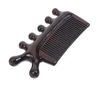 JHKNNK Ergonomic Sandalwood Scalp Comb with Five Wide Teeth Multifunctional Wooden Massage Tool for Scalp Detoxing and Spa Therapy