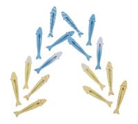 JHKNNK Fish Shape Hairpin Alloy Snap Clips 16Pcs for Women Mini Styling Pins in Yellow Blue for Sensitive Scalp and Everyday Use