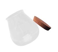 JHKNNK Glass Vase with Cork Top Decorative Bottle for Micro Landscape Craft and Succulent Plant Storage
