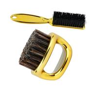 JHKNNK Golden Hair Brush Cleaner Set for Beard and Hair with Nylon and Abs Material, Featuring Precise Grooming and Gentle on Skin, for Barbers and Men in Professional Barber Cleaning