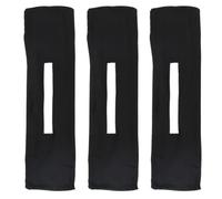 JHKNNK Hair Bun Maker Wire Headbands 3Pcs Black Comfortable Fabric for Women Beach and Club