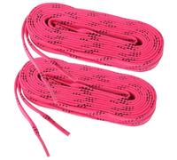 JHKNNK Ice Hockey Waxed Shoelaces 1 Pair Pink Polyester Sturdy Elastic Design for Skating on Ice and Roller Rinks