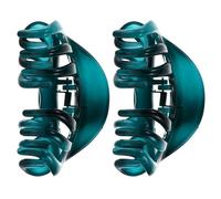 JHKNNK Large Hair Claw Clips 2pcs Acrylic Blue Jaw Clips for Women Office and Going Out Hair Accessories