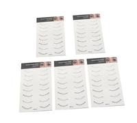 JHKNNK Lower Eyelash Decal 5 Sheets Fake Lash Stickers for Women Lightweight Waterproof Makeup Accessory for Work and Social Gatherings