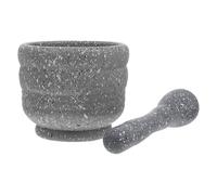 JHKNNK Manual Garlic Crusher with Granite Pattern Bowl, Plastic Masher Kitchen Gadget, 10Cm Height by 11Cm Diameter, Suitable for Home and Restaurant Use