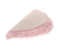 JHKNNK Nail Art Display Pad Heart-Shaped Plush Cushion Pink Fluffy Mat Manicure Photo Prop for Bedroom and Salon