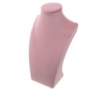 JHKNNK Necklace Mannequin Display Stand Pink Jewelry Organizer 11.99 Inch for Window Display and Craft Fair