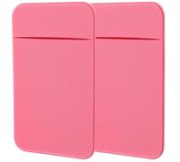 JHKNNK Phone Wallet Adhesive Card Holder 2Pcs with Stable Grip for Mobile Back, Elastic Fabric Small Card Sleeve Suitable for Public Transport