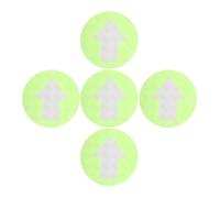 JHKNNK Reflective Arrow Markers PVC Trail Markers 5Pcs Fluorescent Green Adhesive for Camping Outdoor Path and Stair Guidance