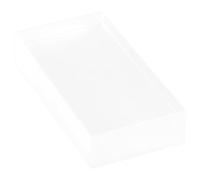 JHKNNK Refraction Experiments Block Rectangular Glass Brick with Frosted Surface for Physics Classroom Demonstrations and Optical Teaching Equipment