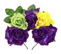 JHKNNK Rose Design Headband for Woman Lightweight Cloth Hair Accessory with Premium Quality and Fine Workmanship, for Outdoor and Theme Parties Festival Headdress