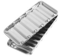 JHKNNK Stainless Steel Sausage Mold for Hot Dog Baking, 304 Sturdy Kitchen Baking Pan, Easy to Clean Sausage Molder Suitable for ’s DIY Hot Dog Making Random Color