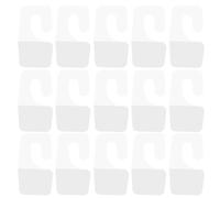 JHKNNK Sticker Hooks and Professional Appearance PVC Self Adhesive White Hanging 100pcs Hanging Tabs with Precision Production for Retail Display