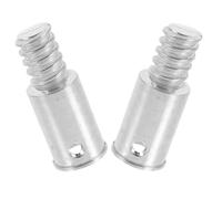 JHKNNK Threaded Tip Replacement Threaded Interface Installation 2pcs Iron Material with Precision American Thread Design for Broom and Mop Handles Suitable for Household Cleaning Poles