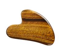 JHKNNK Tiger's Eye Facial and Body Gua Sha Massage Board Light Brown Dolphin-Shaped Scraper Smooth Edges for Neck, Back, Wrists and Feet Use by Therapists and Home Users