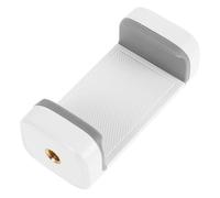 JHKNNK Universal Phone Clip for Tripod Mount, Portable White Plastic Smartphone Holder with 1/4" Thread, Compatible with Cellphones for Stable Photography and Selfie Shooting
