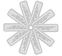 JHKNNK UV Intensity Test Cards 10Pcs for Skin Care Products and Outdoor UV Protection